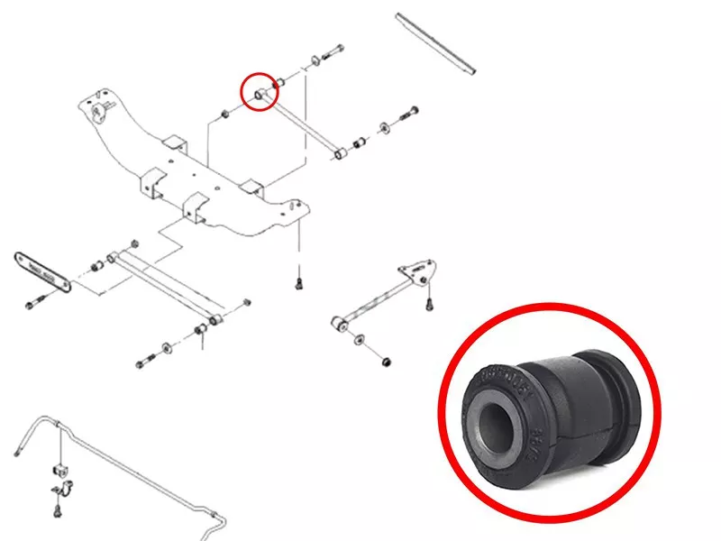 Сайлентблок рычага Audi A6 97-05 / Chevrolet Lacetti 04-13 - Артикул ST96550051 - Производитель Sat - Фото, Отзывы, Цены 