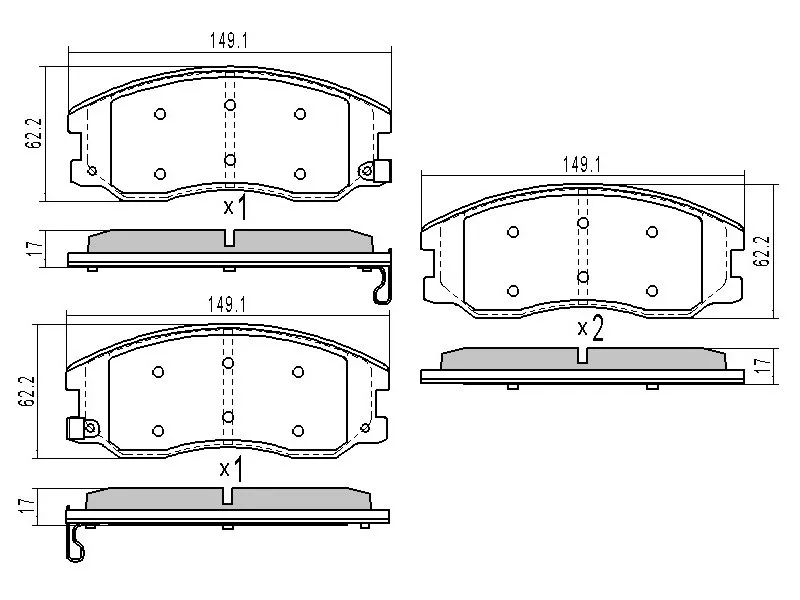 Колодки тормозные (Спереди) Chevrolet Captiva 06-15 / Opel Antara 06-15 - Артикул ST96626069 - Производитель Sat - Фото, Отзывы, Цены 