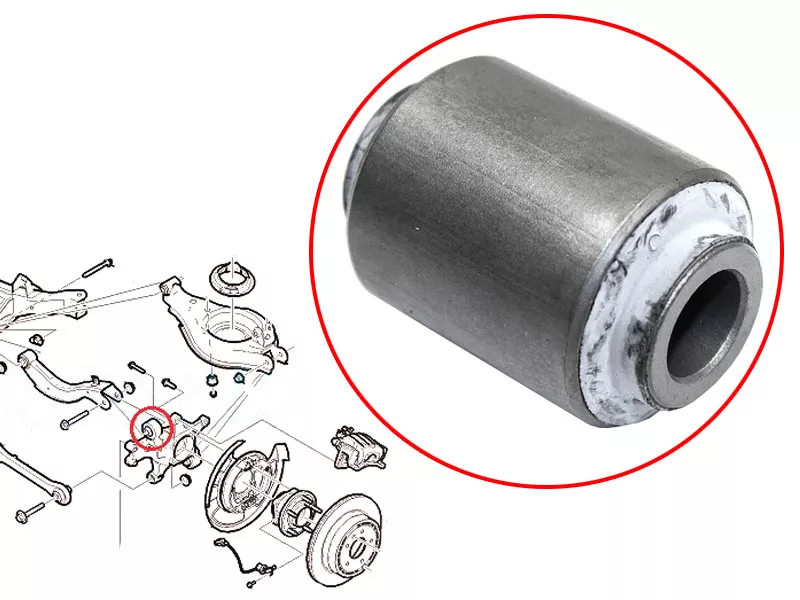 Сайлентблок цапфы Chevrolet Captiva 06-15 / Opel Antara 06-15 - Артикул ST96626434B1 - Производитель Sat - Фото, Отзывы, Цены 