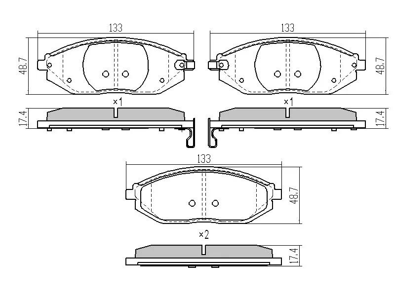Колодки тормозные (Спереди) Chevrolet Spark 10-22 - Артикул ST96682858 - Производитель Sat - Фото, Отзывы, Цены 
