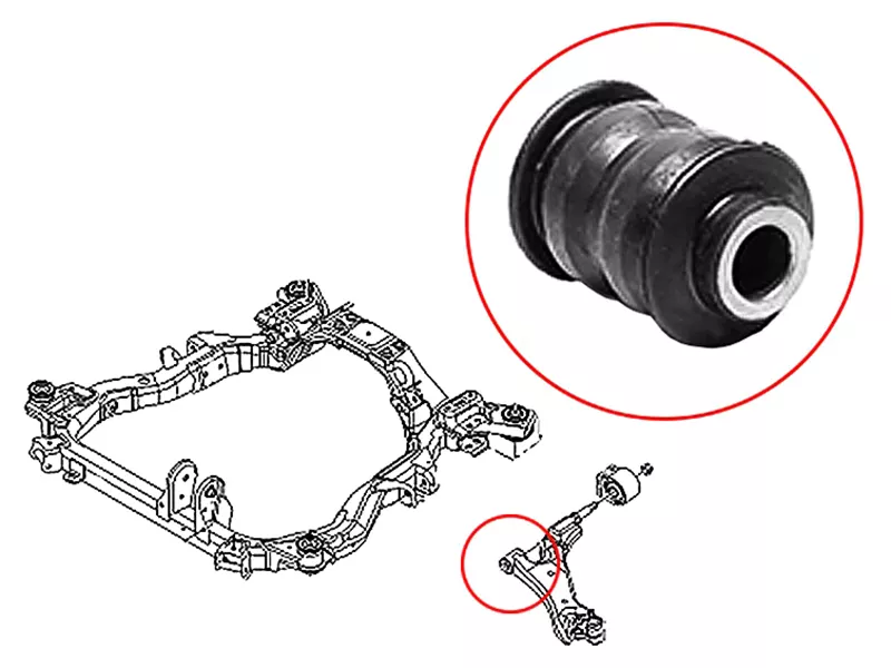 Сайлентблок рычага Chevrolet Captiva 06-15 / Opel Antara 06-15 - Артикул ST96819162BF - Производитель Sat - Фото, Отзывы, Цены 