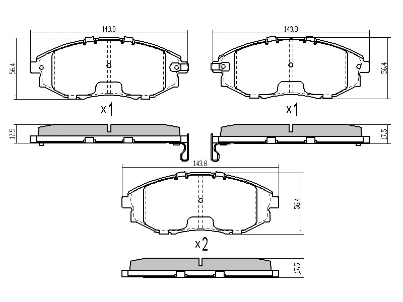 Колодки тормозные (Спереди) Chevrolet Epica 06-09 / Daewoo Tosca 06-11 - Артикул ST96952179 - Производитель Sat - Фото, Отзывы, Цены 