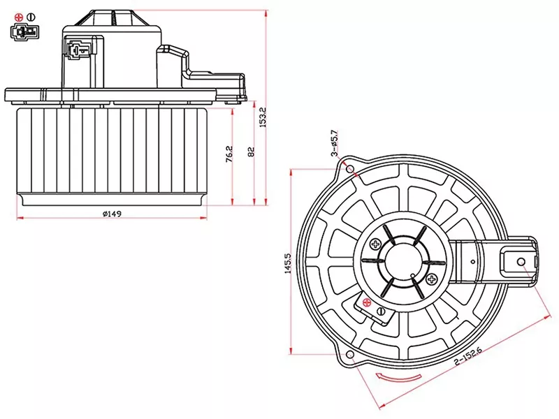 Мотор отопителя салона (Левый руль) Kia Rio 05-11 - Артикул ST971131G000 - Производитель Sat - Фото, Отзывы, Цены 