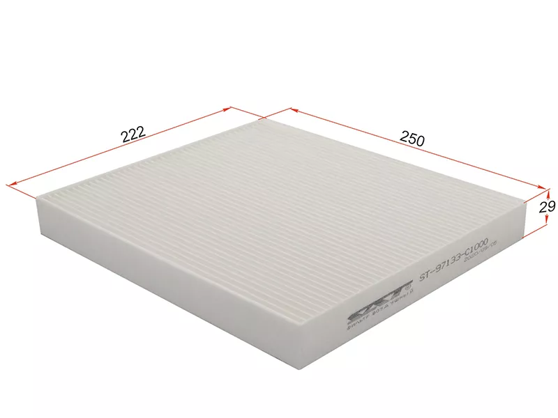 Фильтр салона HYUNDAI SONATA VII LF 15-19 - Артикул ST97133C1000 - Производитель Sat - Фото, Отзывы, Цены 