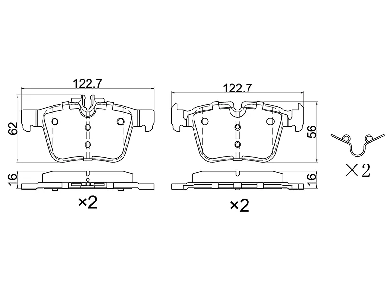 Колодки тормозные (Сзади) Mercedes-Benz C-Class 13-21 - Артикул STA0004203602 - Производитель Sat - Фото, Отзывы, Цены 