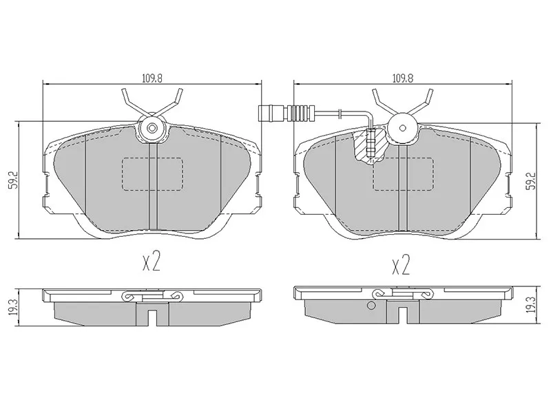 Колодки тормозные (Спереди) Mercedes-Benz E-Class 84-95 / 190 82-94 - Артикул STA0004209920 - Производитель Sat - Фото, Отзывы, Цены 