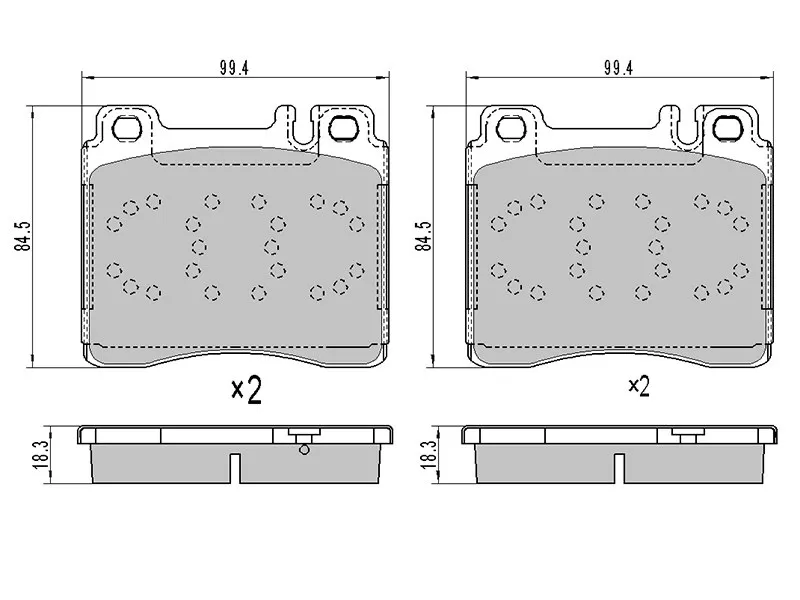 Колодки тормозные передние -PBP799 Patron для MERCEDES S-CLASS