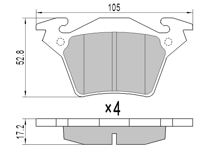 Колодки тормозные (Сзади) Mercedes-Benz V-Class 96-03 / Vito 96-03 - Артикул STA0034200220 - Производитель Sat - Фото, Отзывы, Цены 