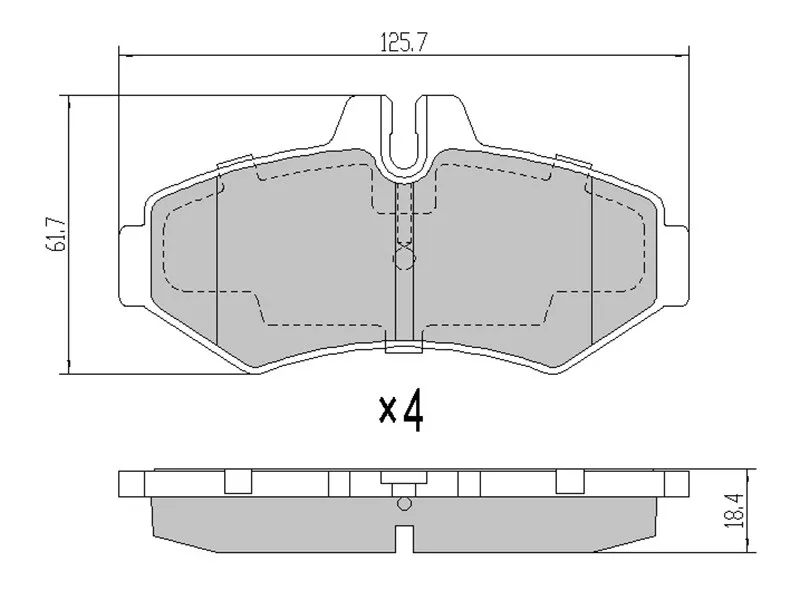 Колодки тормозные задние -STA0044202520 Sat для MERCEDES SPRINTER