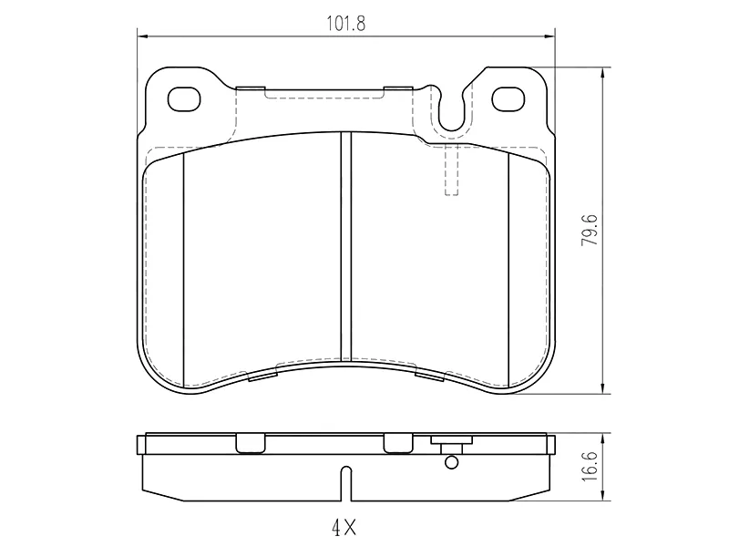 Колодки тормозные (Спереди) Mercedes-Benz C-Class 00-08 / CLK-Class 02-10 - Артикул STA0044205120 - Производитель Sat - Фото, Отзывы, Цены 