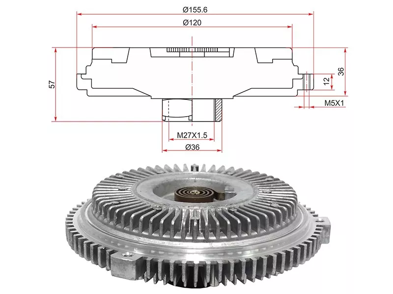 Вискомуфта Mercedes-Benz C-Class 93-01 / E-Class 95-03 - Артикул STA1122000122 - Производитель Sat - Фото, Отзывы, Цены 