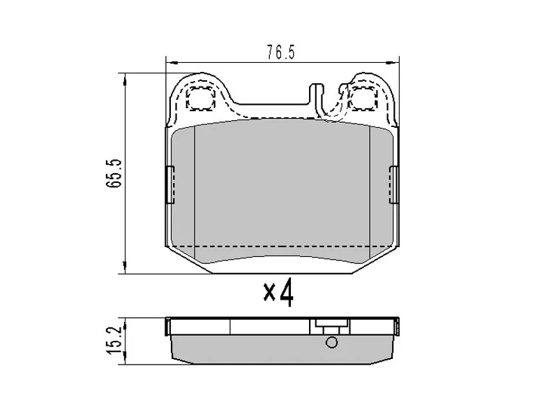 Колодки тормозные задние (тип1) -SP1930 Sangsin для MERCEDES ML-CLASS