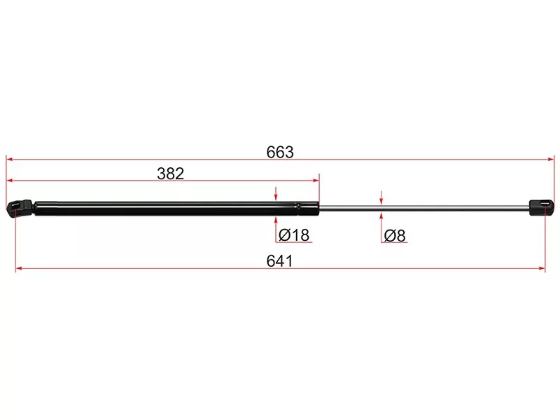 Амортизатор крышки багажника -STA1637400045 Sat для MERCEDES ML-CLASS