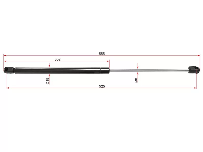 Амортизатор крышки багажника правый -STA1769800264 Sat для MERCEDES A-CLASS