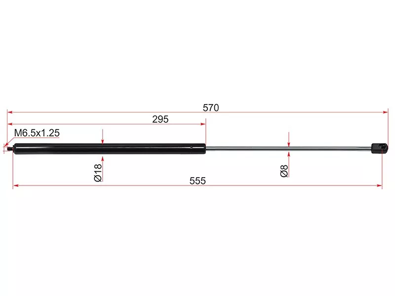 Амортизатор капота Mercedes-Benz C-Class 00-08 / CLK-Class 02-10 (Справа) - Артикул STA2038800029 - Производитель Sat - Фото, Отзывы, Цены 