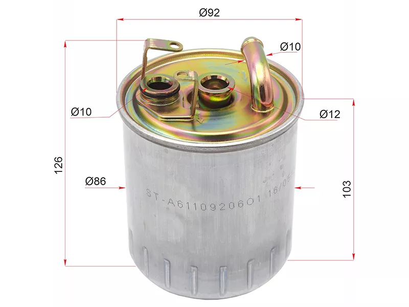 Фильтр топливный MERCEDES SPRINTER OM611/OM612 00-06/VITO W638 99-03 DIESEL - Артикул STA6110920601 - Производитель Sat - Фото, Отзывы, Цены 