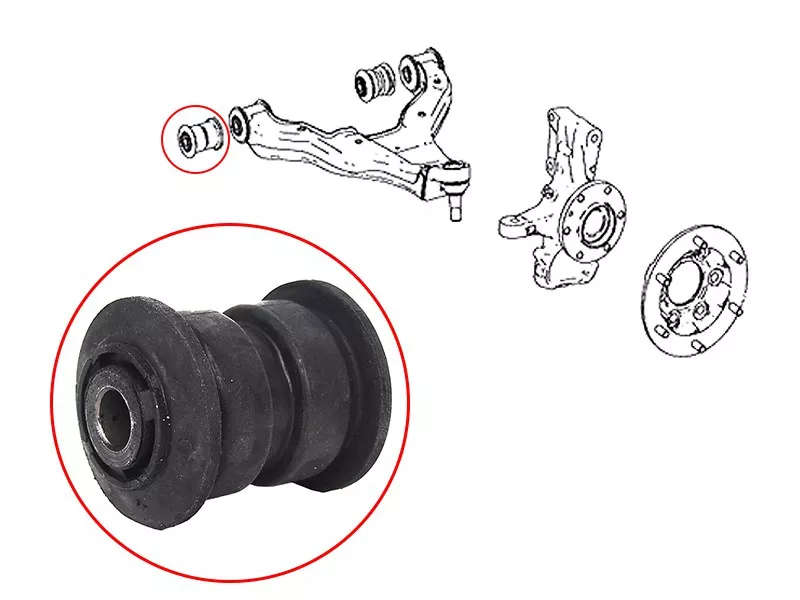 Сайлентблок Mercedes-Benz Sprinter 06-18 / Volkswagen Crafter 06-11 - Артикул STA9063304007BU - Производитель Sat - Фото, Отзывы, Цены 