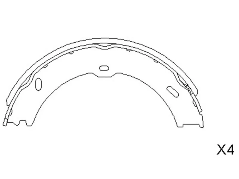 Колодки ручного тормоза -STA9064200320 Sat для MERCEDES SPRINTER, VOLKSWAGEN CRAFTER
