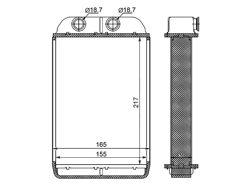 Радиатор отопителя салона Audi A6 97-05 / A6 allroad quattro 00-05 - Артикул STAU143950 - Производитель Sat - Фото, Отзывы, Цены 