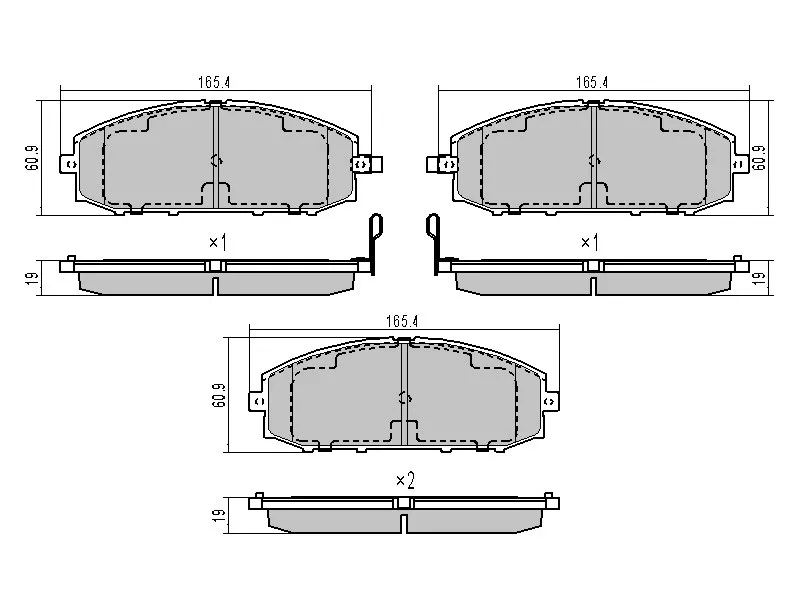 Колодки тормозные (Спереди) Nissan Patrol 97-10 / Safari 97-07 - Артикул STAY040NS092 - Производитель Sat - Фото, Отзывы, Цены 