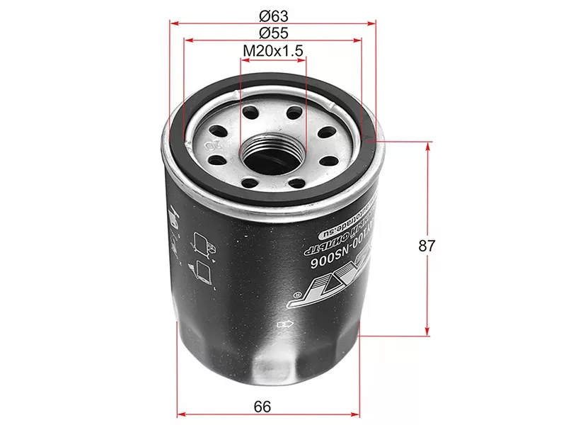 Фильтр масляный NISSAN VK#, VQ30DE,VG33E,TB#, VH41DE - Артикул STAY100NS006 - Производитель Sat - Фото, Отзывы, Цены 