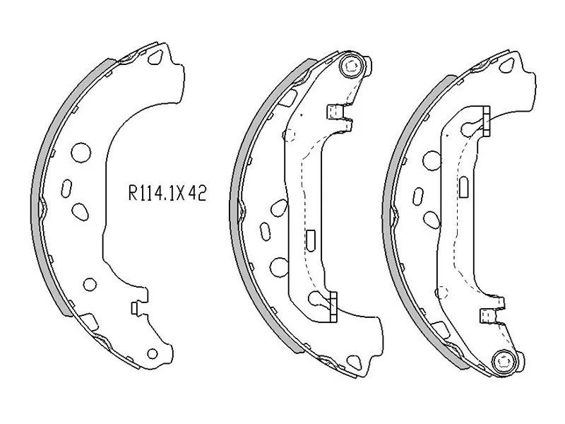 Колодки тормозные барабанные Ford Focus 04-11 / Mazda 3 03-09 - Артикул STB3YH2638Z - Производитель Sat - Фото, Отзывы, Цены 