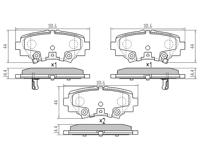 Колодки тормозные (Сзади) Mazda 3 13-19 / Axela 13-19 - Артикул STB4Y02648ZA - Производитель Sat - Фото, Отзывы, Цены 