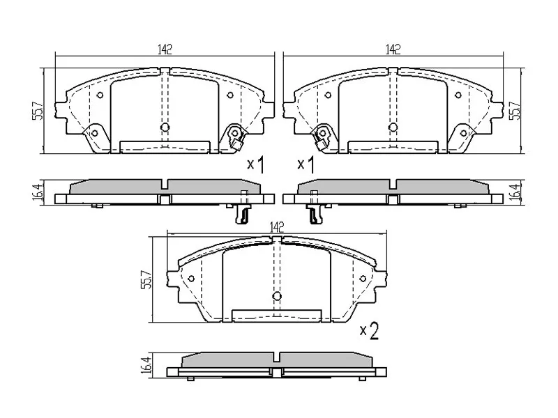 Колодки тормозные (Спереди) Mazda 3 13-19 / Axela 13-19 - Артикул STBHY13328ZA - Производитель Sat - Фото, Отзывы, Цены 