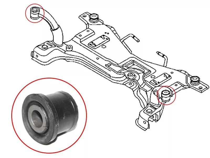 Сайлентблок подрамника Ford Focus 04-11 / Mazda 3 03-13 - Артикул STBP4K34800K - Производитель Sat - Фото, Отзывы, Цены 