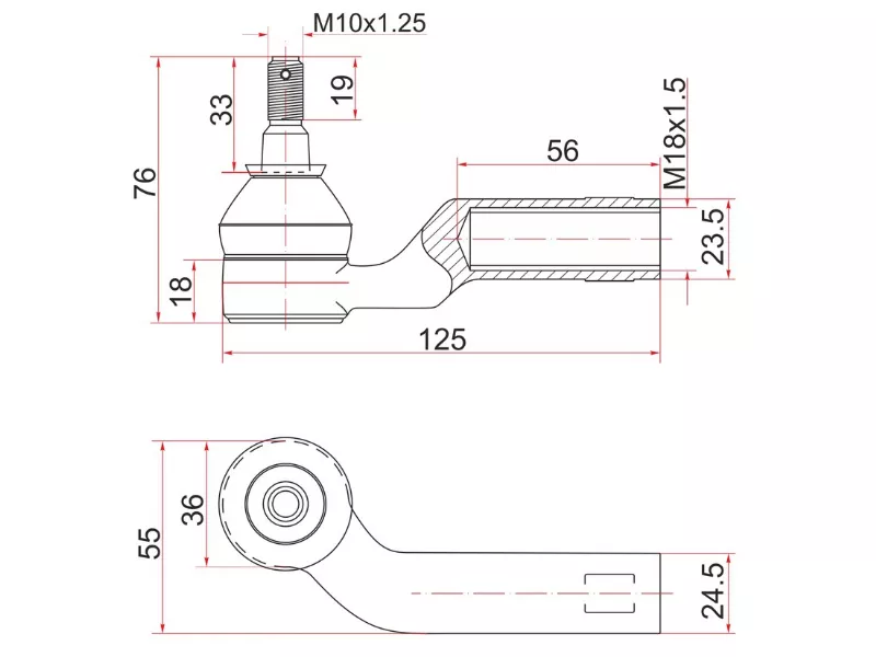 Наконечник рулевой MAZDA 3 03-08/MAZDA 5 05-10 RH - Артикул STBP4L32280 - Производитель Sat - Фото, Отзывы, Цены 