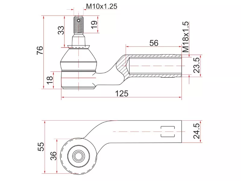 Наконечник рулевой MAZDA 3 03-08/MAZDA 5 05-10 LH - Артикул STBP4L32290 - Производитель Sat - Фото, Отзывы, Цены 