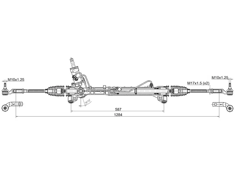 Рейка рулевая MAZDA 3 03-06 (ЭГУР) LHD - Артикул STBP6L32110 - Производитель Sat - Фото, Отзывы, Цены 