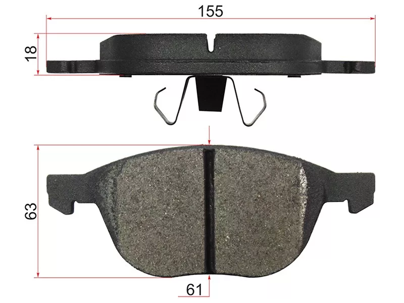 Колодки тормозные (Спереди) Ford Focus 04- / Kuga 08-19 - Артикул STBPYK3323ZA - Производитель Sat - Фото, Отзывы, Цены 