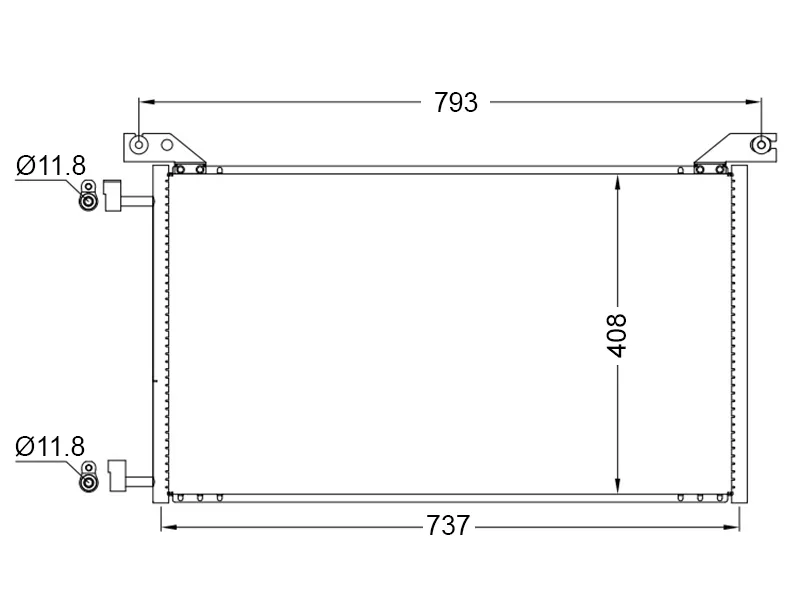 Радиатор кондиционера Chevrolet Tahoe 06-14 / Silverado 07-13 - Артикул STCH033940 - Производитель Sat - Фото, Отзывы, Цены 