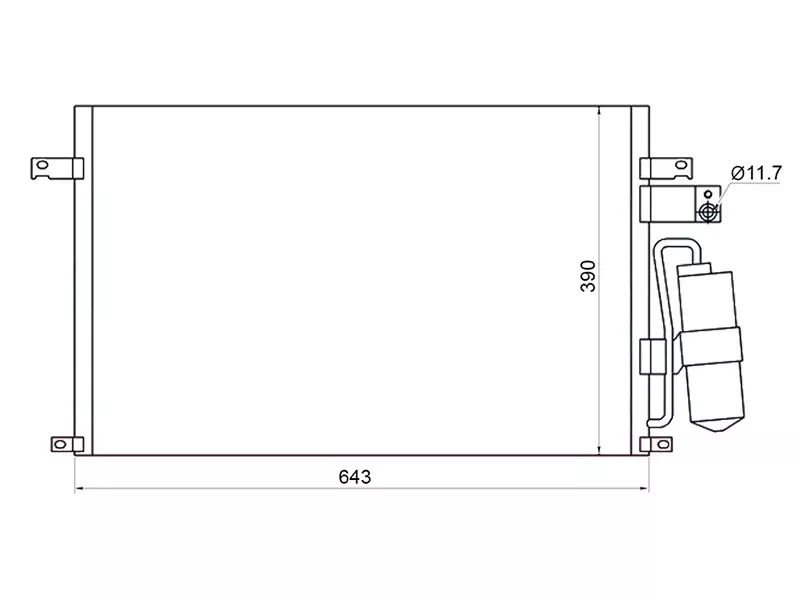 Радиатор кондиционера Chevrolet Epica 06-13 - Артикул STCH053940 - Производитель Sat - Фото, Отзывы, Цены 