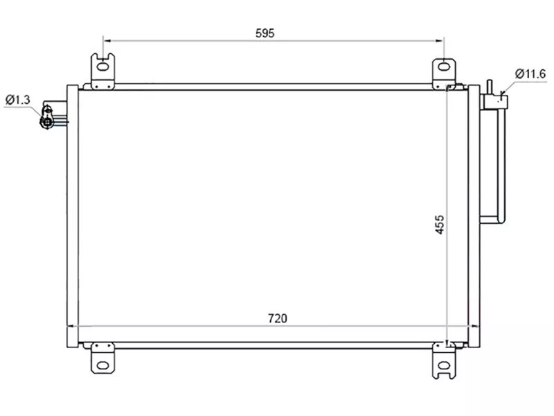 Радиатор кондиционера Chevrolet TrailBlazer 01-10 / GMC Envoy 02-08 - Артикул STCH073940 - Производитель Sat - Фото, Отзывы, Цены 