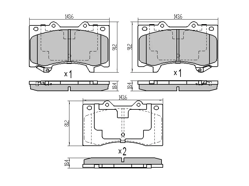 Колодки тормозные (Спереди) Nissan Patrol 10-24 / Infiniti QX80 13-20 - Артикул STD10601LB2A - Производитель Sat - Фото, Отзывы, Цены 