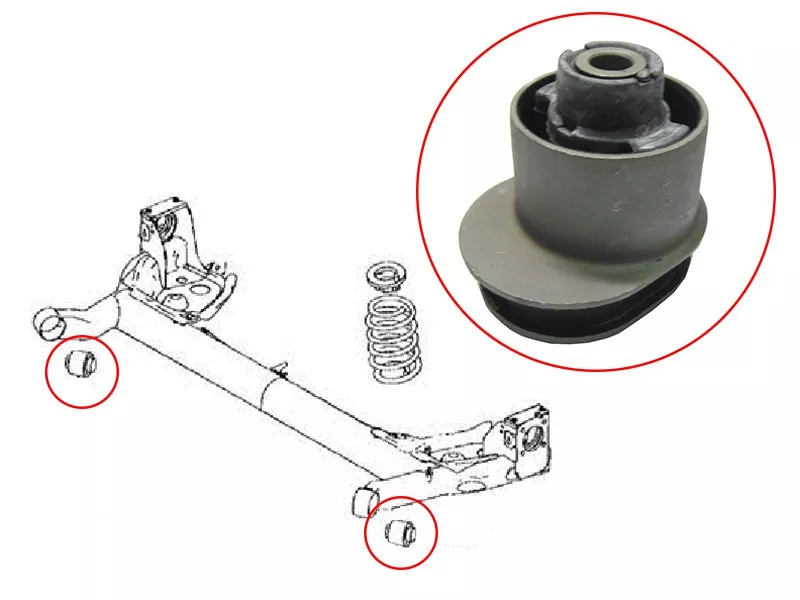 Сайлентблок балки Mazda Demio 02-07 / 2 02-07 - Артикул STD37528460 - Производитель Sat - Фото, Отзывы, Цены 