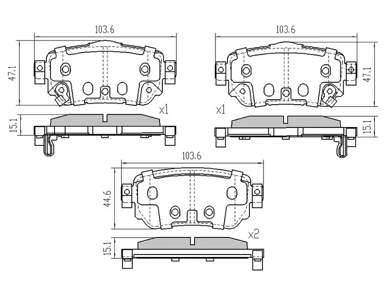 Колодки тормозные (Сзади) Nissan Qashqai 13-22 / X-Trail 13-22 - Артикул STD40604CA0A - Производитель Sat - Фото, Отзывы, Цены 