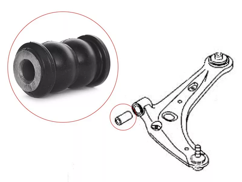 Сайлентблок рычага Ford Fiesta 08-19 / Mazda Demio 07-14 - Артикул STD65134470 - Производитель Sat - Фото, Отзывы, Цены 
