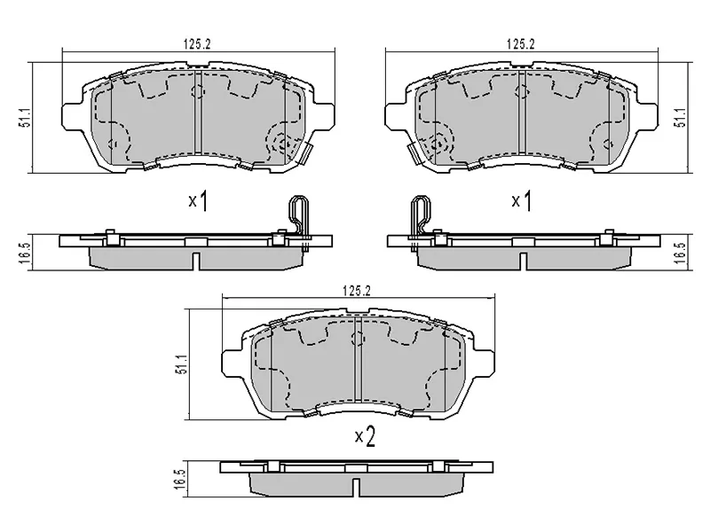 Колодки тормозные (Спереди) Ford Fiesta 08-19 / Mazda Demio 07-14 - Артикул STDFY13328ZA - Производитель Sat - Фото, Отзывы, Цены 
