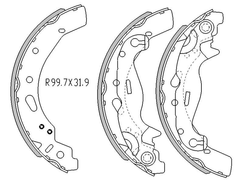 Колодки тормозные задние -BS3007 LYNXauto для MAZDA 2 (DEMIO)