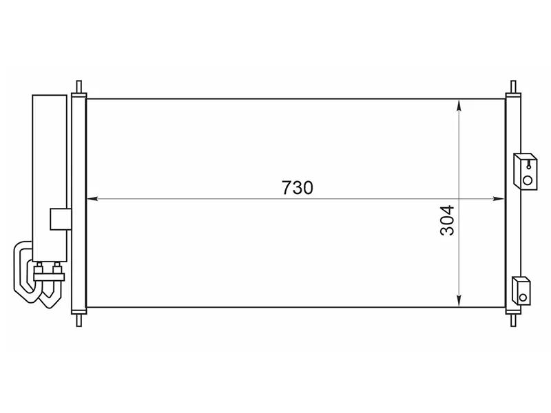 Радиатор кондиционера Nissan Almera 00-06 / Primera 01-08 - Артикул STDT393940 - Производитель Sat - Фото, Отзывы, Цены 