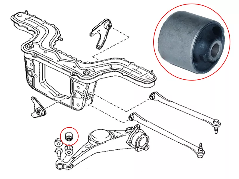 Сайлентблок рычага Ford EcoSport 14-23 / Escape 00-06 - Артикул STE11228460 - Производитель Sat - Фото, Отзывы, Цены 