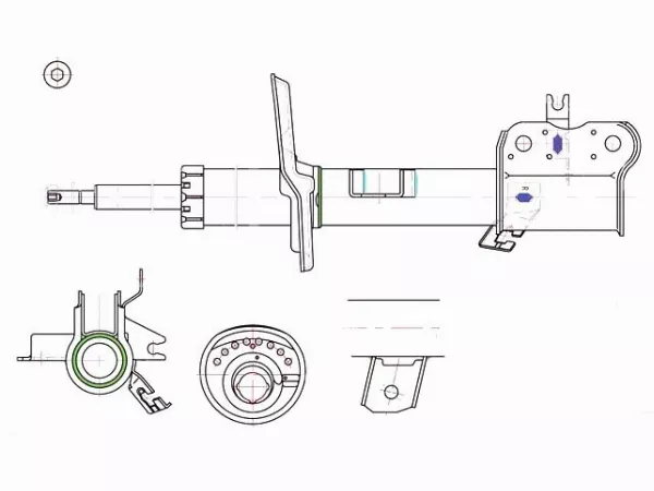 Стойка передняя Nissan Qashqai 06-13 / X-Trail 07-22 - Артикул STE4302JD04A - Производитель Sat - Фото, Отзывы, Цены 