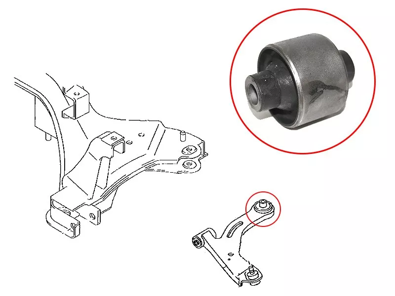Сайлентблок рычага Ford Escape 00-12 / Maverick 93-07 - Артикул STEC0134300JBB - Производитель Sat - Фото, Отзывы, Цены 