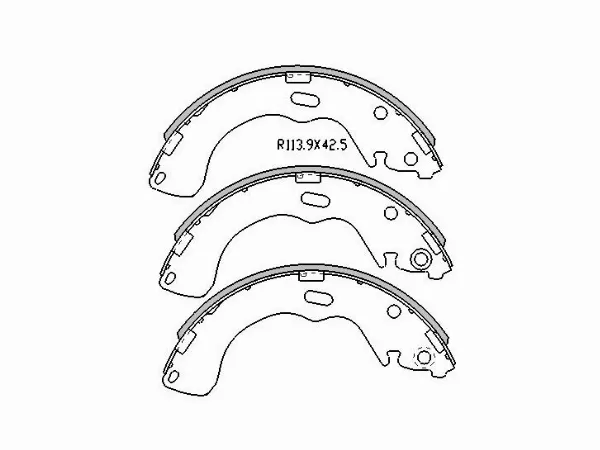 Колодки тормозные задние -STECY12638ZC Sat для MAZDA TRIBUTE, MAZDA 5 (PREMACY)