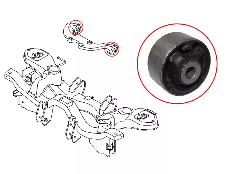 Сайлентблок опоры двигателя Mazda 6 02-12 / CX-7 06-12 - Артикул STEG252869XAB - Производитель Sat - Фото, Отзывы, Цены 
