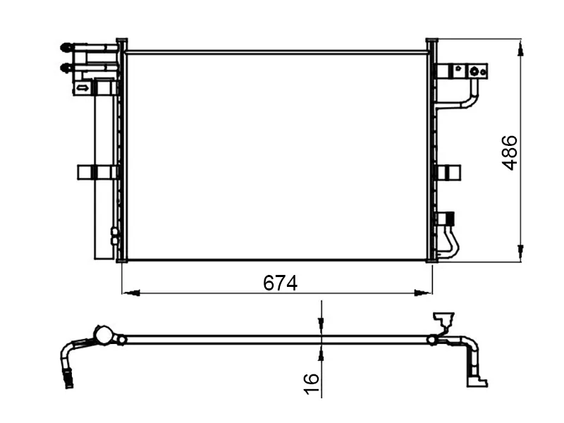 Радиатор кондиционера -STFD903940 Sat для FORD EXPLORER