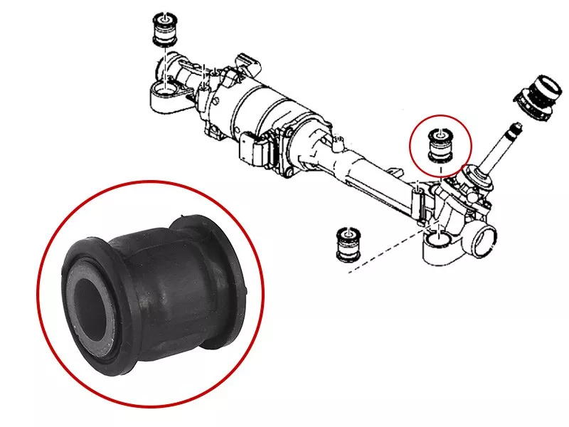 Сайлентблок рулевой рейки Mazda 6 07-12 / Atenza 07-12 - Артикул STG33S32124B - Производитель Sat - Фото, Отзывы, Цены 